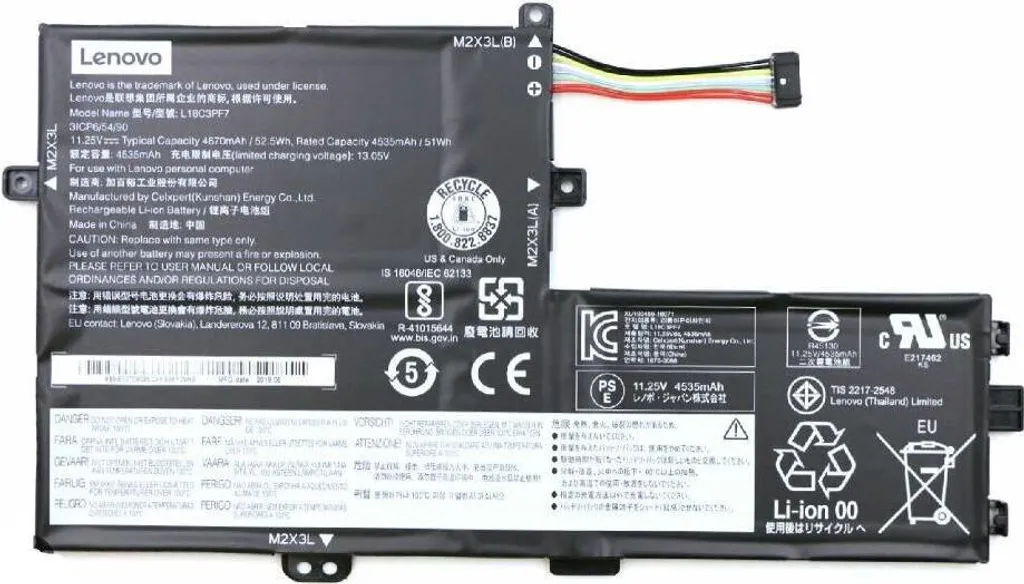 Batterie Ordinateur Portable Lenovo S340 5B10T09097 - Lithium 52.5Wh