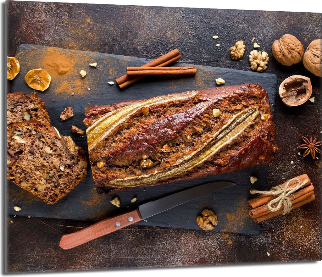 Glasschutzplatte für den Herd 60x52 Brot