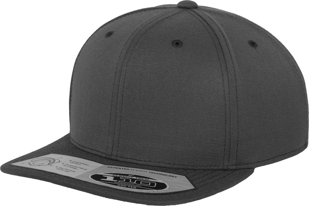 Yupoong Flexfit Uni 110 Plain Fit Baseball Kappe (2 Stück/Packung) RW6751 (Einheitsgröße) (Dunkelgrau)