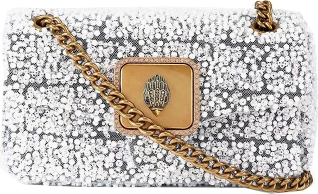 Kurt Geiger London Mini Pimlico Bag Argenté - Sac à Main Cuir de Luxe