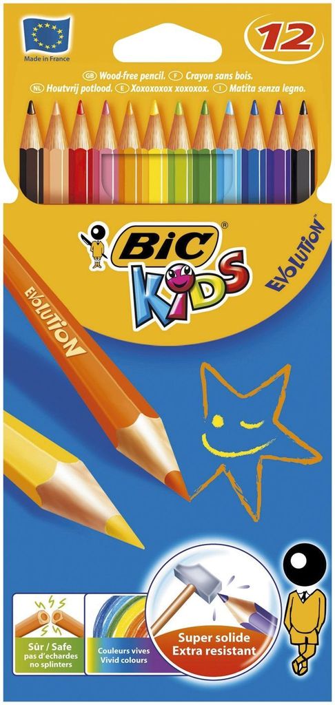 BIC Kredki ołówkowe Evolution 12 kolorów Produktbild 