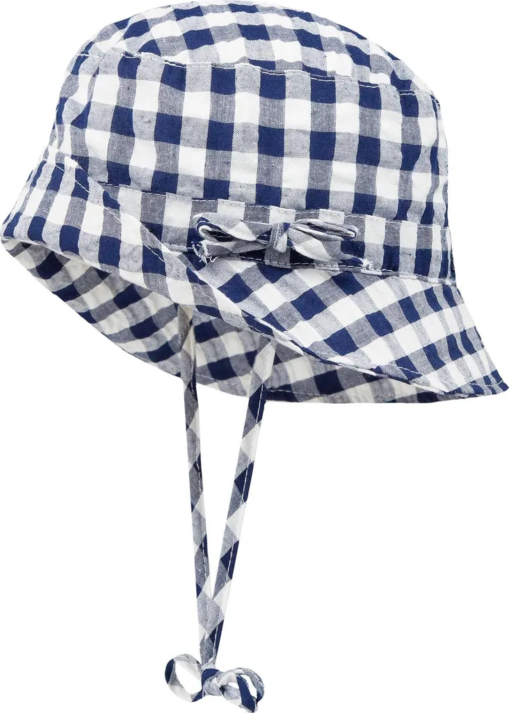 Cappello estivo a scacchi blu e bianchi di Döll