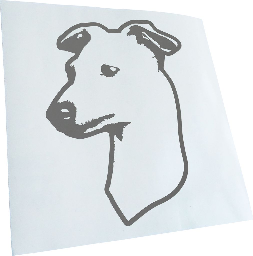 Kiwistar - Autoaufkleber - Italian Greyhound Hund - Grau - 24x18cm - Aufkleber für Auto, Laptop, Fahrrad, LKW, Motorrad Mehrfarbig JDM Decal Racing