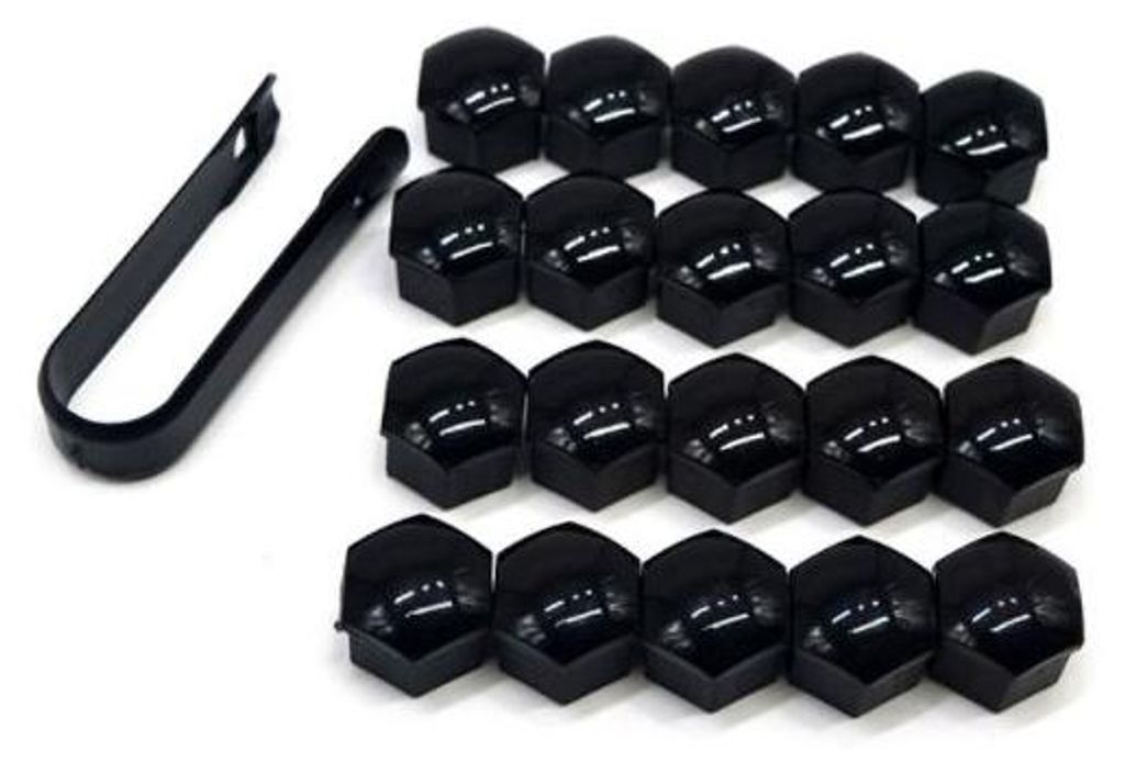21mm, zwart, glanzend + gereedschap, 20 stuks wielbouten, Productafbeelding 