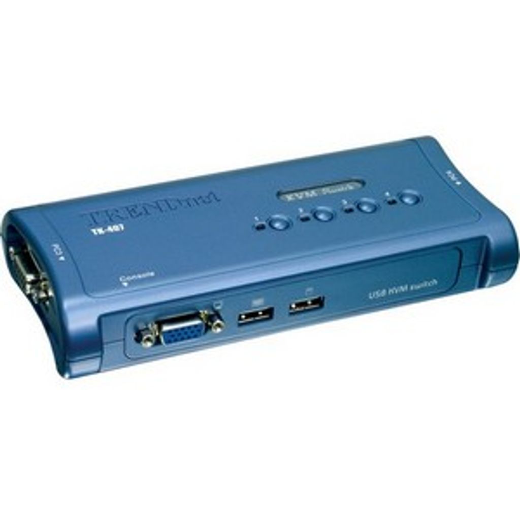 TRENDnet TK-407K KVM Switch 4-Port USB Kit