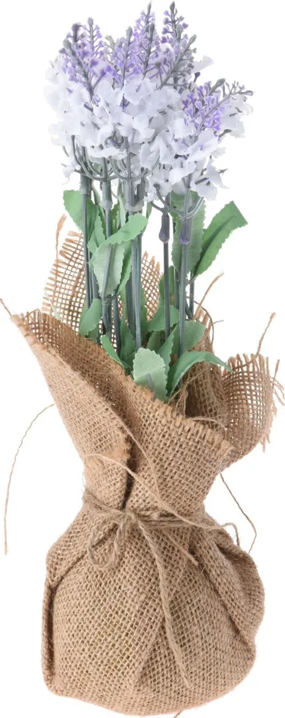 Pianta Artificiale Decorativa 26 cm - Stile Country in Iuta Naturale