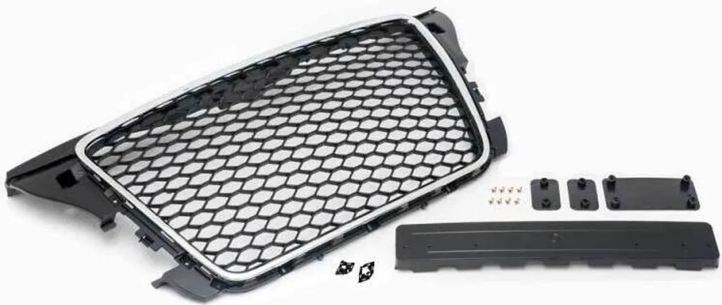 Grille de Calandre Sport Nid d'Abeille Noire pour Audi A3 S3 RS3 8P