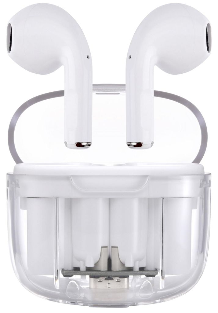 Casque Bluetooth sans fil NK Transparente – Design carré, Image du produit 