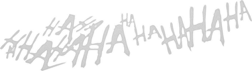 Reflektierender Stoßstangenaufkleber Weiß Quadratisch Englische Buchstaben HAHA Muster Reflektierender Autoaufkleber Personalisierte Dekoration F...