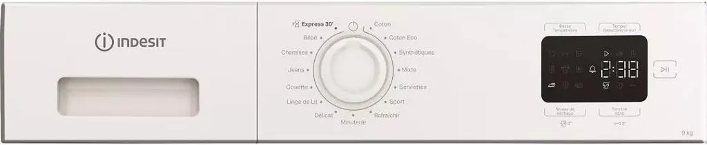 Sèche-linge 9kg Pompe à Chaleur Indesit Blanc : Silence et Soin