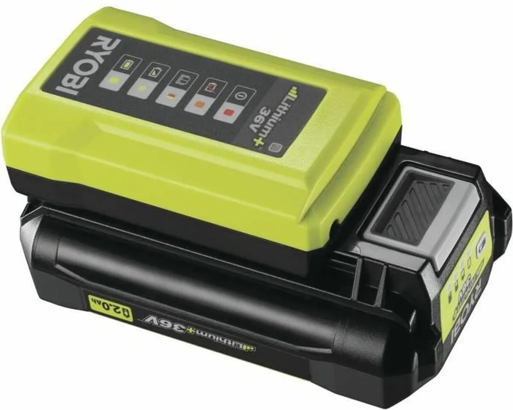 Chargeur de batterie Ryobi 36 V avec charge rapide et indicateur intelligent