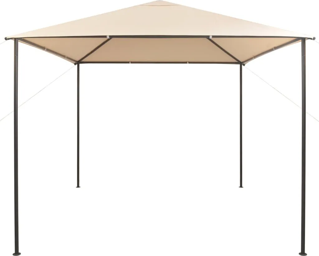Abri de Réception 3x3 m Beige Idéal pour Fêtes et Repas Jardin