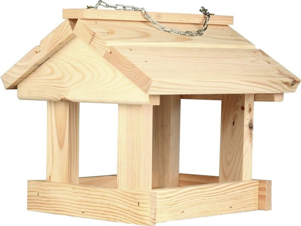 IDEA HOME Vogelfütterer IH Maxi DIY Futterhaus für Vögel Vogelhäuschen für Vogelfutter Futterhaus Vogelfutterstation Holz