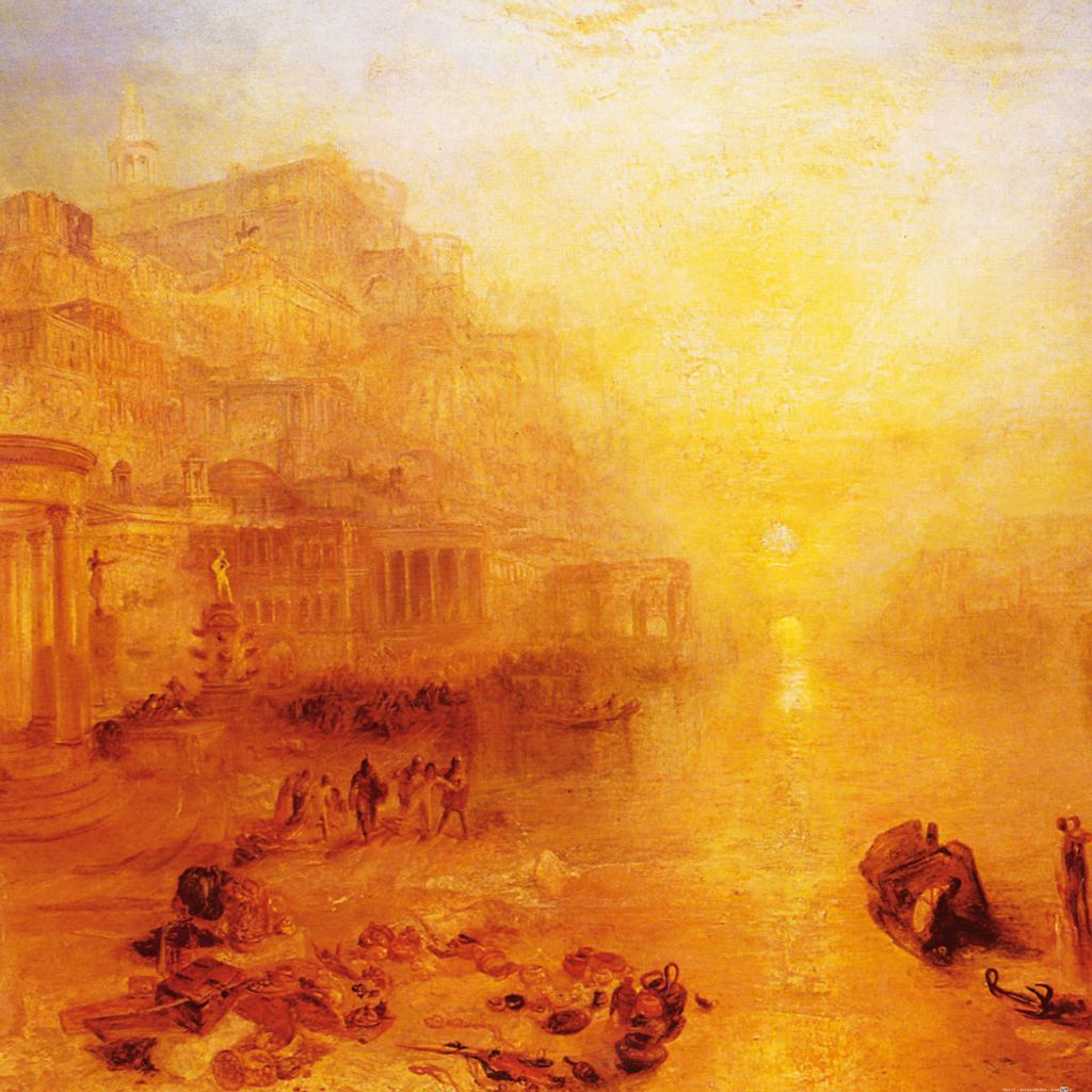 Joseph William Turner Kunstdruck Bild - Der Aus Rom Verbannte Ovid, 1838 (70 x 70 cm)