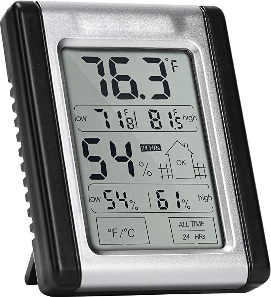 Digitales Thermometer-Thermostat mit Hygrometer, Temperatur- und Feuchtigkeitsmonitor für den Innenbereich, Zuhause