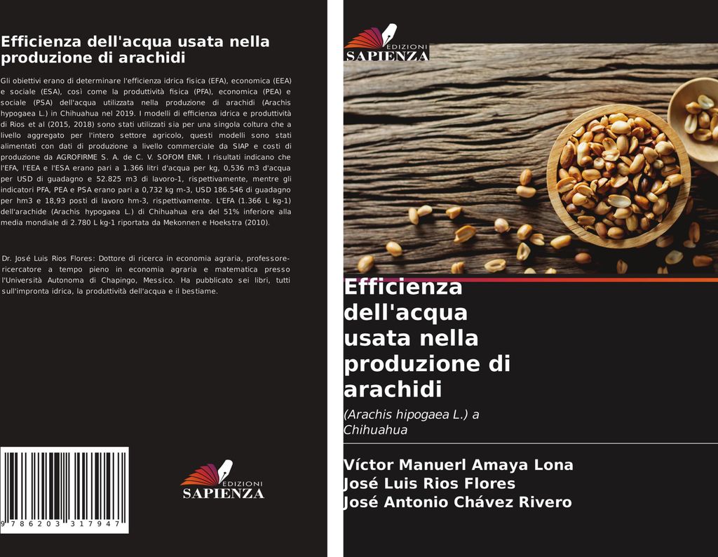 Efficienza dell'acqua usata nella produzione di arachidi
