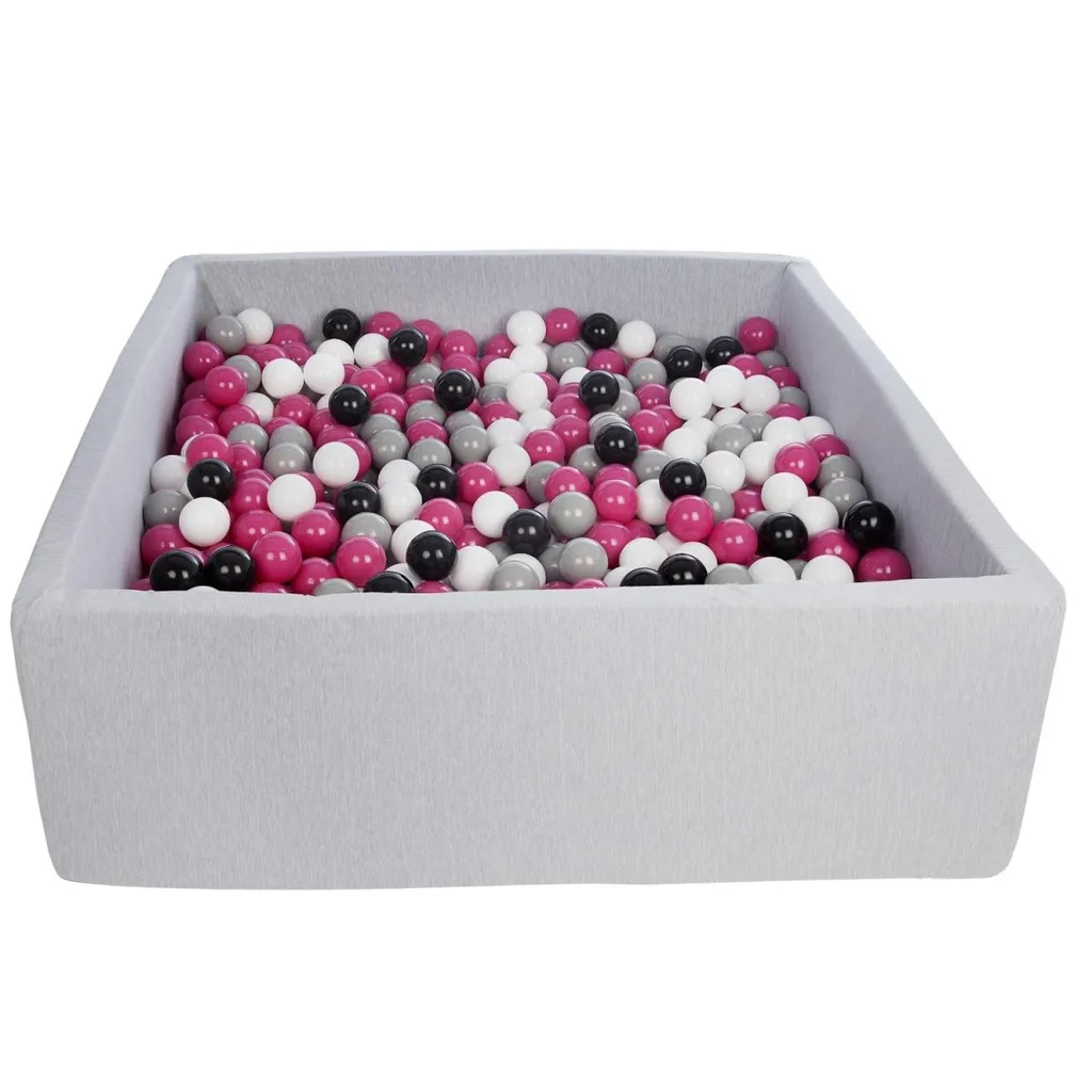 Piscine à balles sécurisée et lavable - 900 balles pour éveil moteur bébé