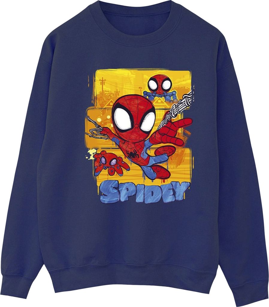 Marvel - "Spidey And His Amazing Friends" Sweatshirt für Damen BI35602 (S) (Marineblau)