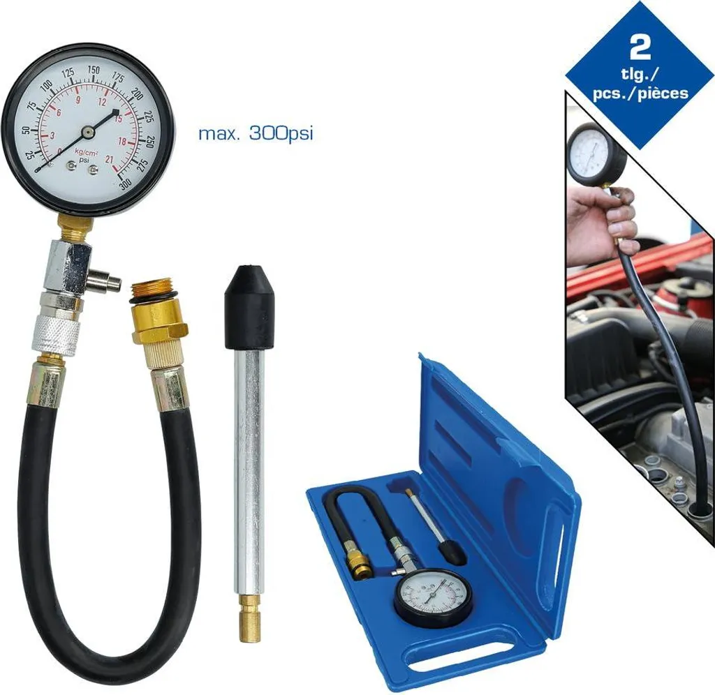 Solution Perte de Puissance : Testeur de Compression Moteur Essence - 10