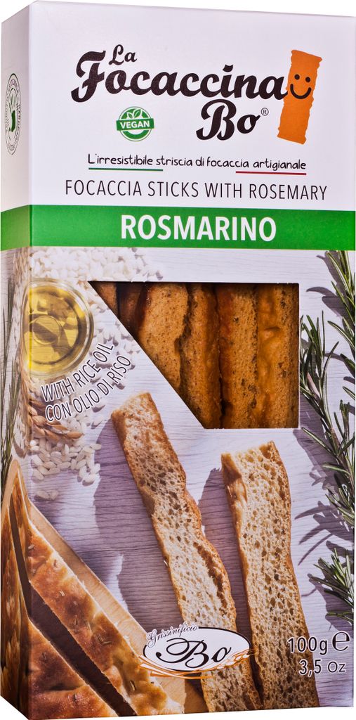 Focaccina Bo mit Olivenöl, Rosmarin