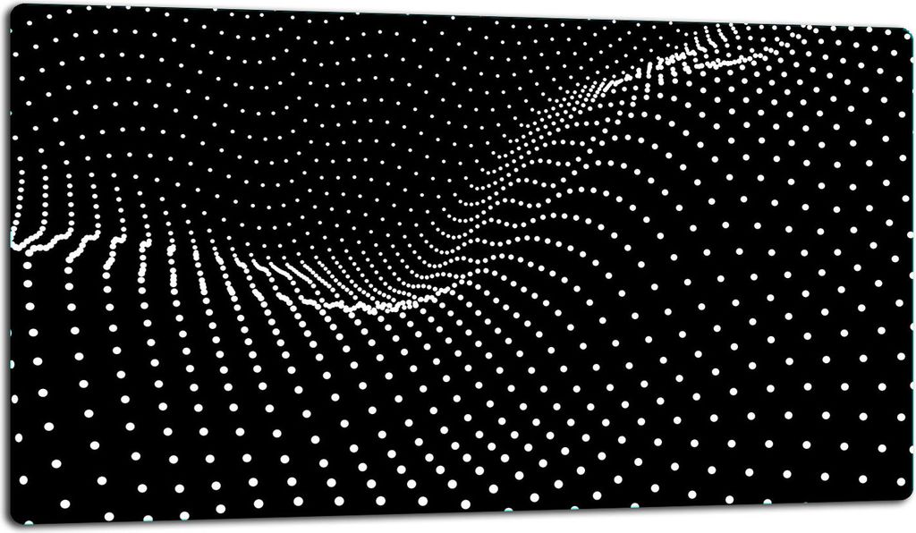 Glasschneidebrett Herdabdeckplatte Glaskeramikkochfeld Universal 52x30 cm Schwarz