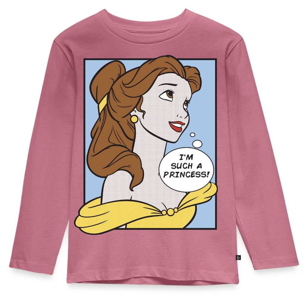 Belle I'm Such A Princess Kinder Premium Langarmshirt, 110/116 (4 Jahre), Mauve