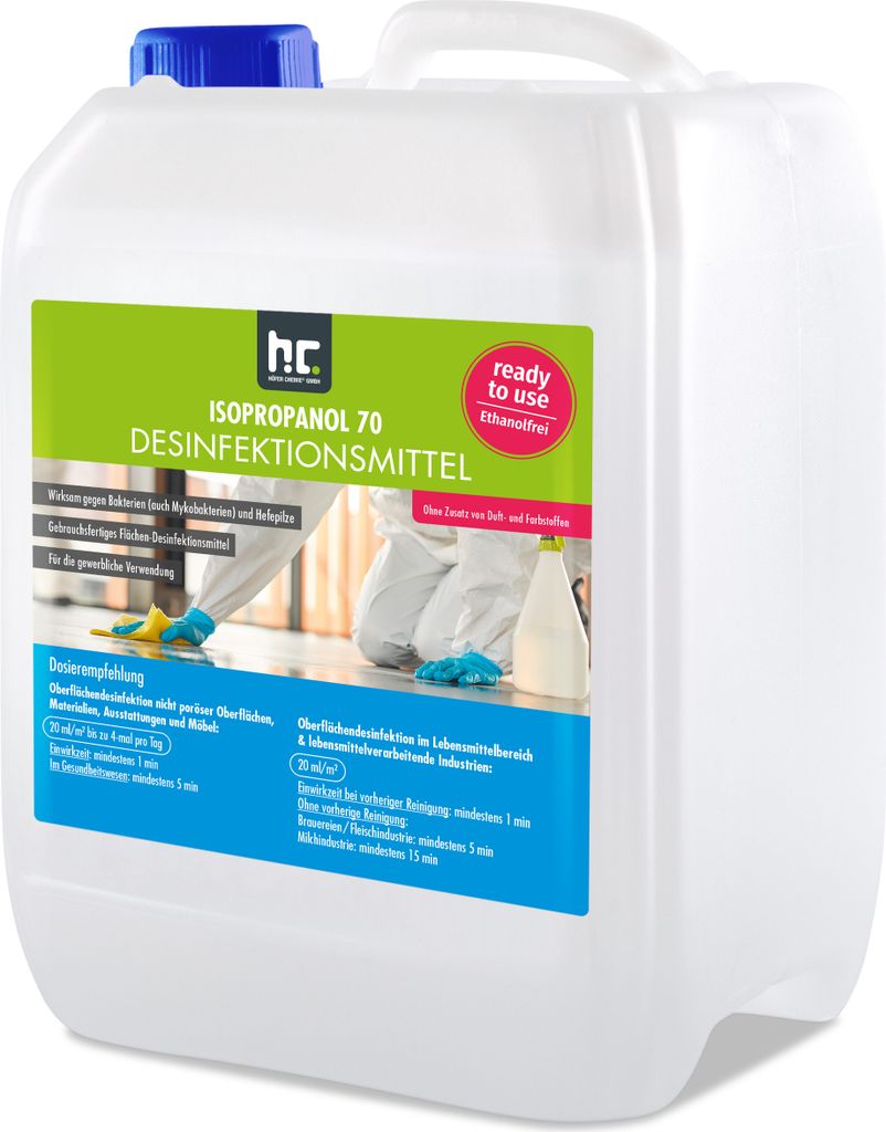 5 L Isopropanol 70 - Desinfektionsmittel für Oberflächen Produktbild 