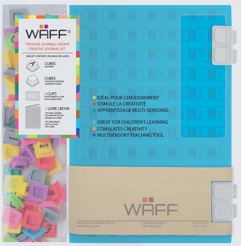 Waff kreatives Tagebuch A5 Set - mehrfarbig - Silikonsteine