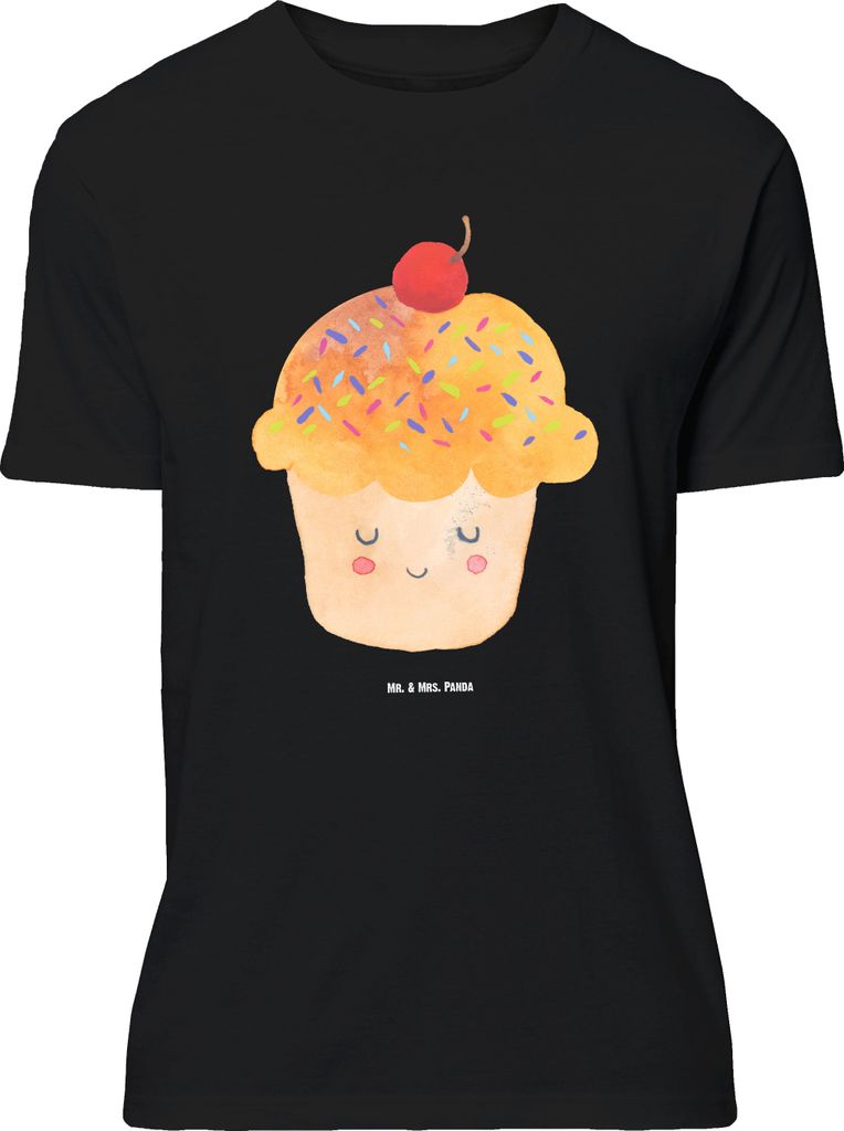 Mr. & Mrs. Panda Größe M T-Shirt Cupcake - Schwarz - Geschenk, Muffin, Küche Deko, mit Spruch, Herren, Motivation Sprüche, Shirt, Tshirt, Wunde...