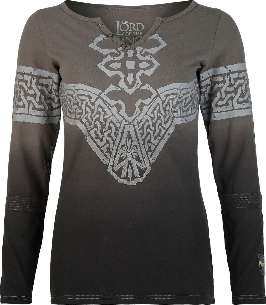 Der Herr der Ringe Langarmshirt Damen Khazad-Dûm grau L Produktbild 