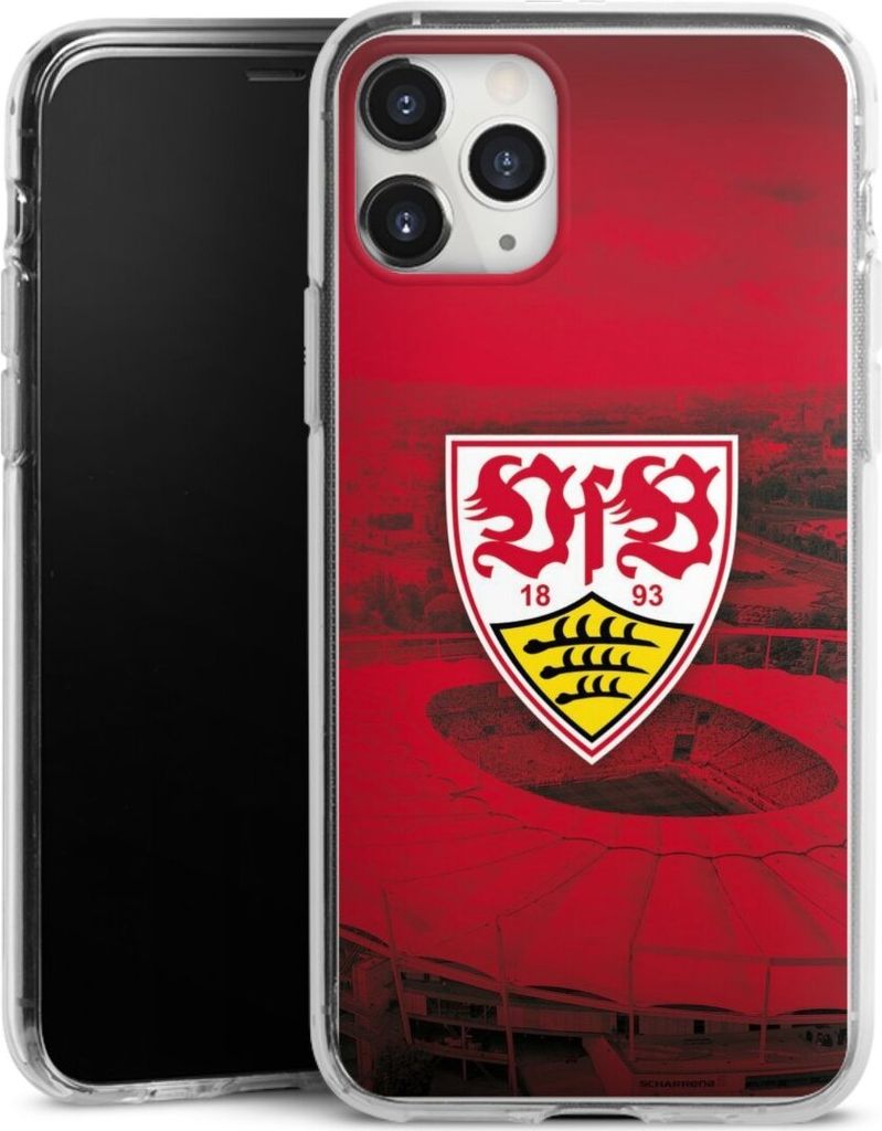 DeinDesign Handyhülle für Apple iPhone 11 Pro Max Silikon Hülle Case Smartphone Schutzhülle Offizielles Lizenzprodukt Stadion VfB Stuttgart