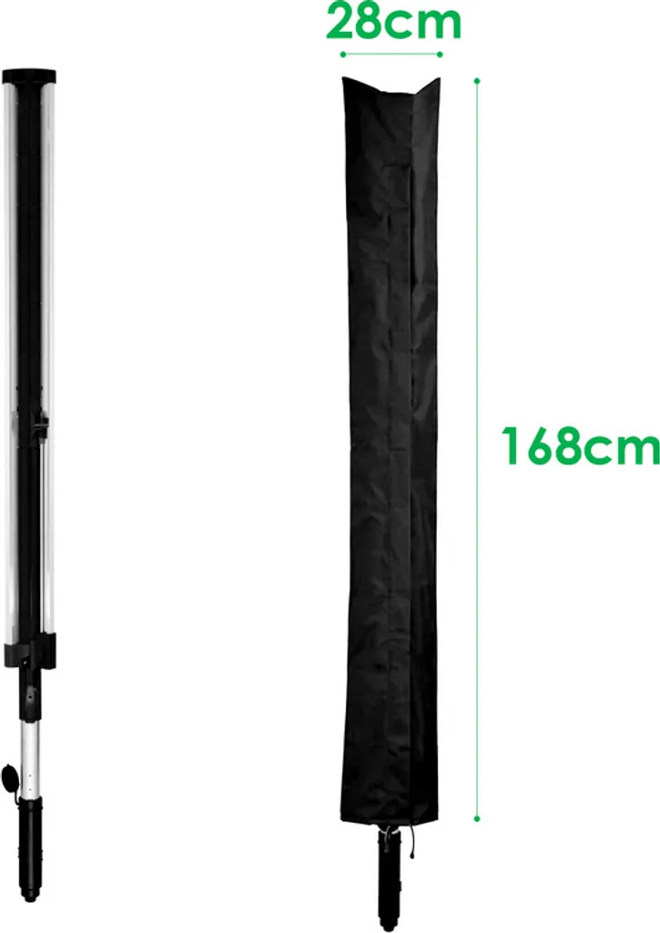 Jopassy copertura per asciugatrice rotante, copertura impermeabile, copertura protettiva per asciugatrice rotante -168*28cm- Copertura per asciugatrici rotanti