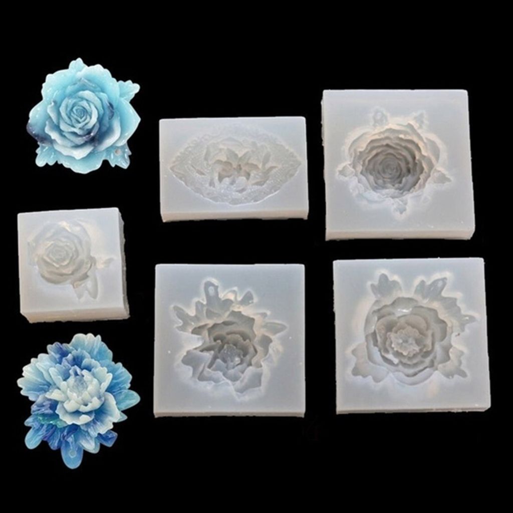 Blumen Silikonform Barock-Stil - Für Resin Fondant Schokolade