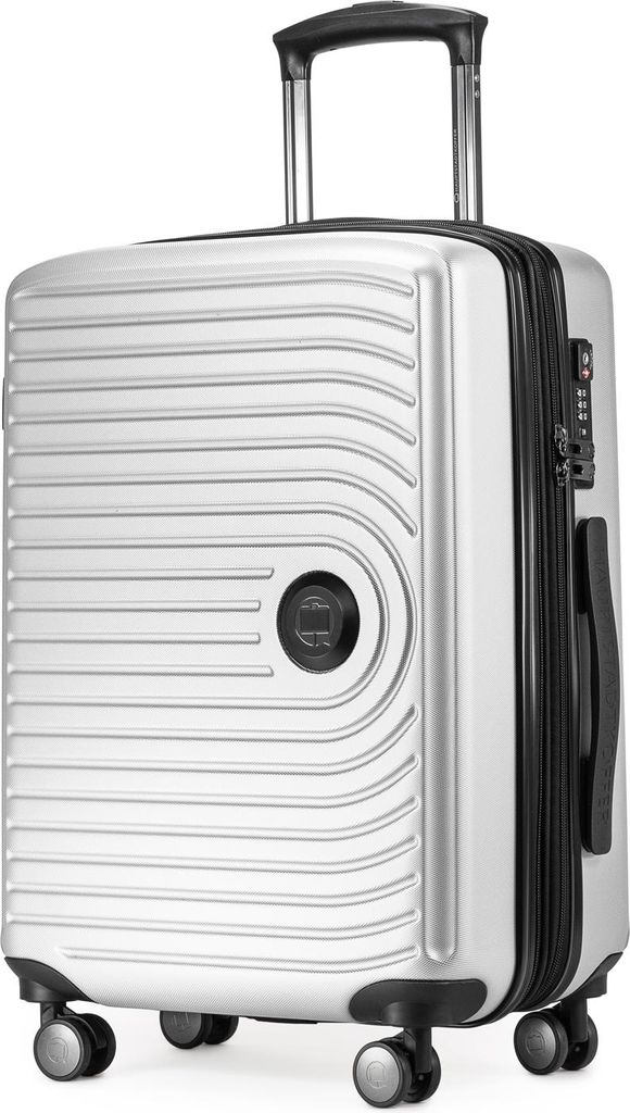 HAUPTSTADTKOFFER Mitte - Handgepäck Trolley erweiterbar Koffer 4 Rollen 55x40x23 cm Cary-On suitcase Hand Luggage 55 L Hardcase Bordgepäck Luftha...