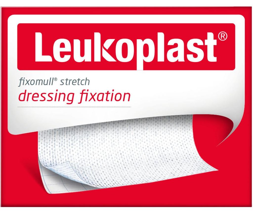 Leukoplast Fixomull Stretch 2 m x 10 cm (1 rol) Productafbeelding 