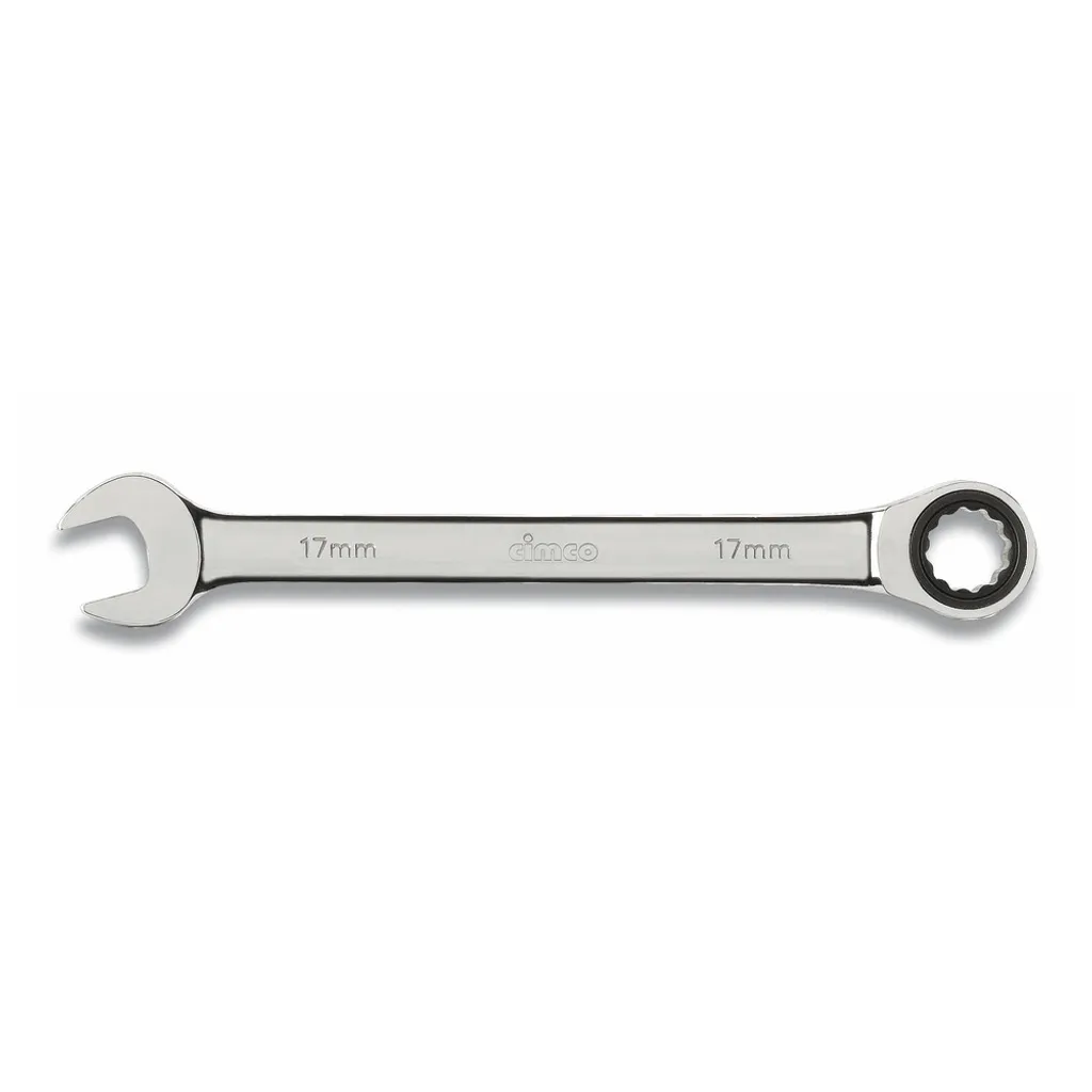 Clé à fourche 17mm avec cliquet pour accès difficiles en mécanique SW17