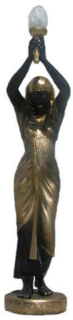 Ägyptische Figur Lampe Srehleuchte Lampen Statue Kleopatra 130cm Statuen Figuren