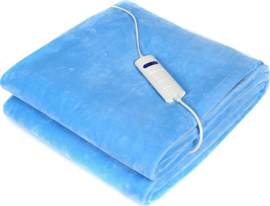 Syntrox Germany Heizdecke 160W 6 Temperaturstufen 180x130cm blau