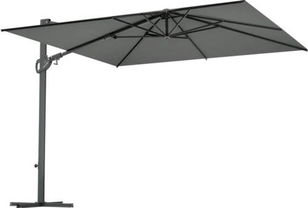 Slunečník výkyvný SOLUNA Orléans 300 x 300 cm tmavě šedý Obrázek produktu 
