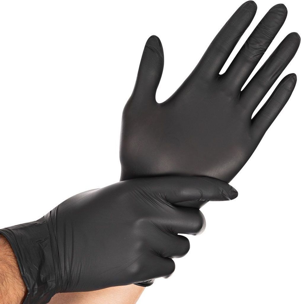 Nitrilhandschuhe puderfrei 10x100 Stück Safe Light Schwarz M