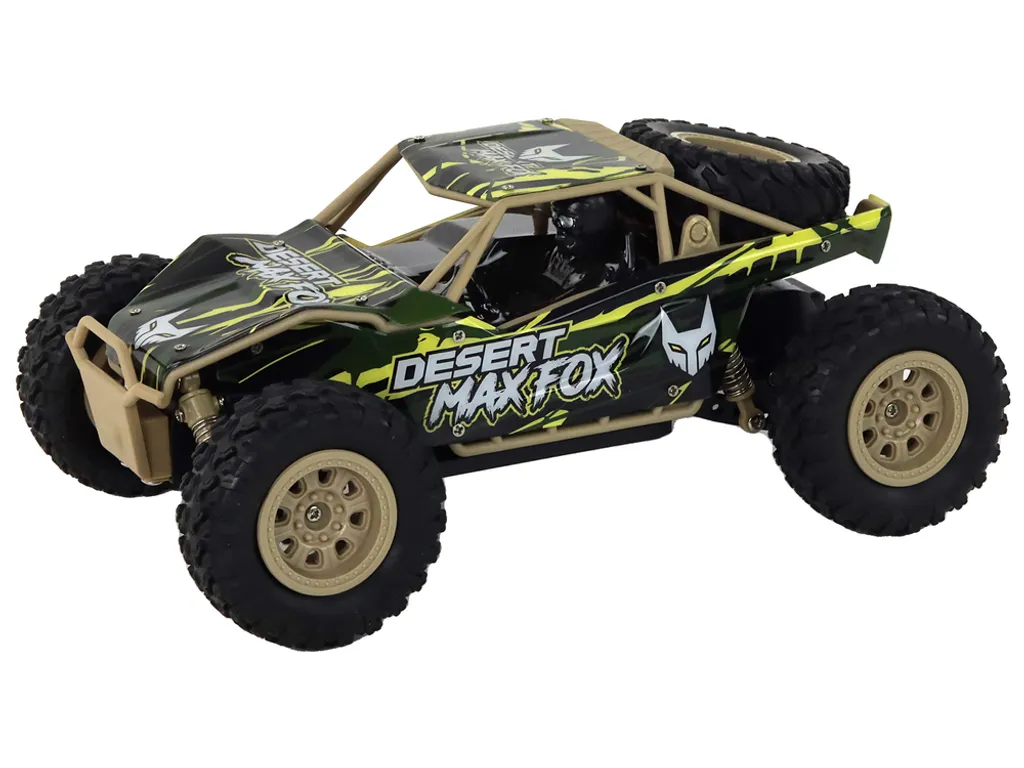 Véhicule tout-terrain télécommandé R/C 1:24 Marron et Vert - Modèle 4x4 - 2