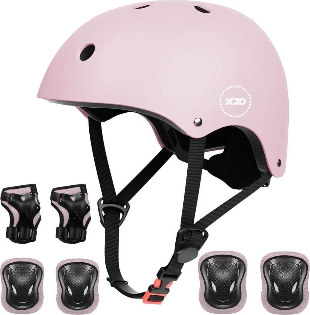 Casque Vélo Enfant Multisport Rose et Violet - Protection CE 48-54 cm