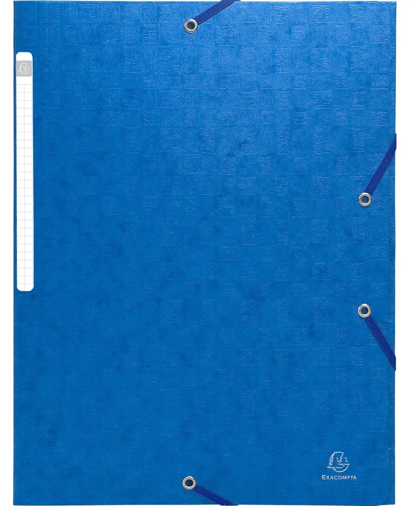 Chemise à élastiques en carte lustrée 3 rabats monobloc - 50 unités