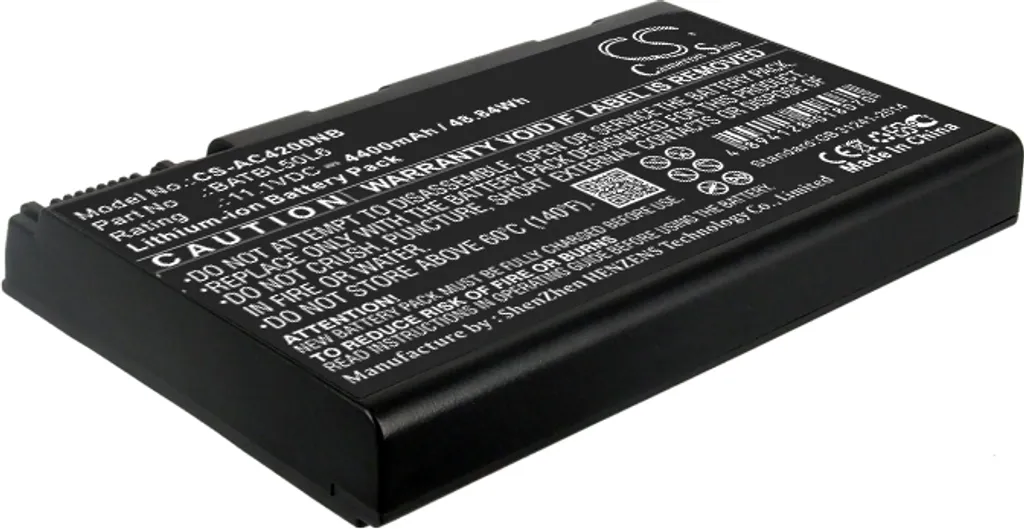 Batterie de Rechange Lithium-Ion pour PC Acer Aspire série 3100 4400mAh