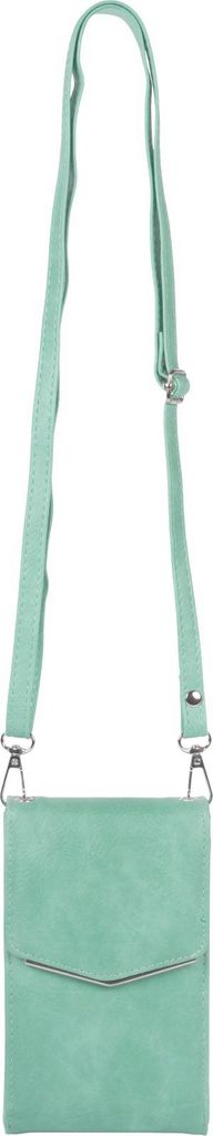 styleBREAKER Mini Umhängetasche mit V-Klappe und Metall Detail | kleine Handytasche zum Umhängen | elegante Crossbody Bag mit Kartenfächern für...