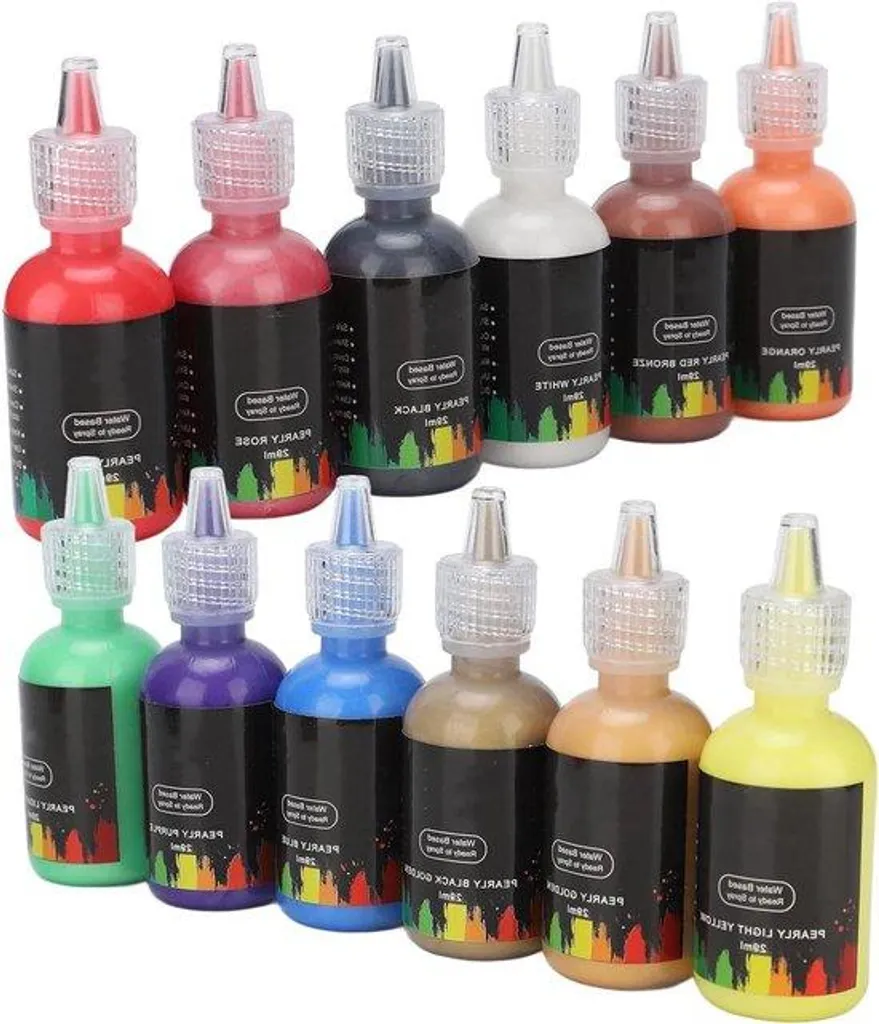 Peinture corporelle à base d'eau hypoallergénique kit 12 couleurs intenses