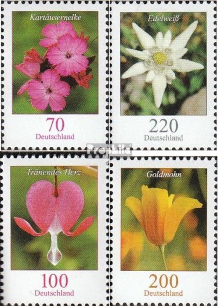 Briefmarken BRD (BR.Deutschland) 2006 Mi 2529-2530,2547,2568 (kompl.Ausg.) gestempelt Blumen