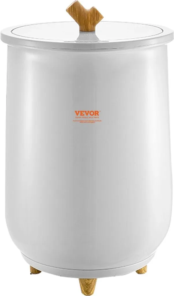 Seau chauffe-serviettes 20 L gris : idéal pour spa et bain relaxant