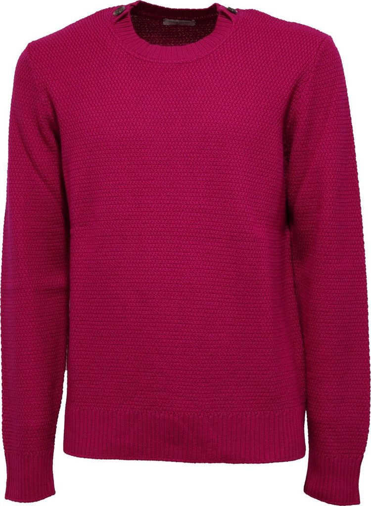 7851K maglione uomo PAOLO PECORA Wolle fuxia Pullover Mann