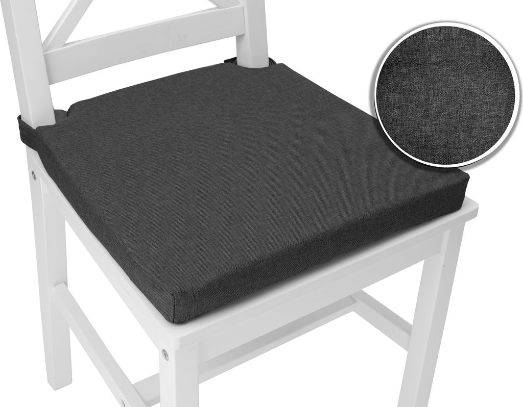 sunnypillow 4er Set Stuhlkissen mit Klettverschluss Produktbild 3